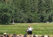 President Barrack Obama gives speech at Yosemite