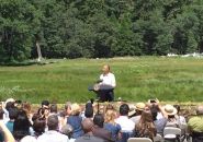 President Barrack Obama gives speech at Yosemite