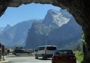 Yosemite Traffic, Landmarks From Tunnel