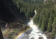 Yosemite's Mist Trail from the top of Vernal Fall
