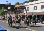 Photo by: BJ Hansen Posse Color Guard Leads Roundup