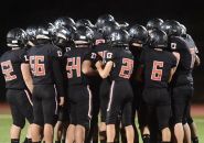 Photo taken by: Justin Flores Summervilles Bears hudleup to take on the Sonora Wildcats