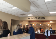 Photo by Tori James James Dalton Medical Office Angels Camp inside the Reception Area at the Grand Opening Feb 19 2020