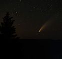 Photo by Michelle Bentz NEOWISE against the dark sky as taken up past Strawberry July 15 between 10 p.m. and midnight